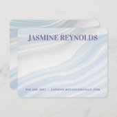 Carte de note de la géode du marbre cool (Devant / Derrière)