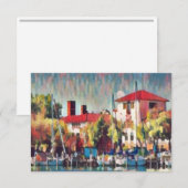 Carte de note de la lagune du Yacht Club de Détroi (Devant / Derrière)