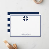 Carte de note de la marine nautique et de la bande (Devant/Arrière en situation)