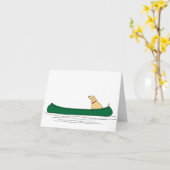 Carte de note de la pagaie de chien (Fleur jaune)