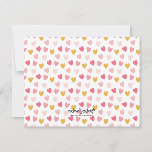 Carte de note de la papeterie arc-en-ciel Boho (Dos)