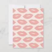 Carte de note de la papeterie du script Kiss - Pea (Dos)