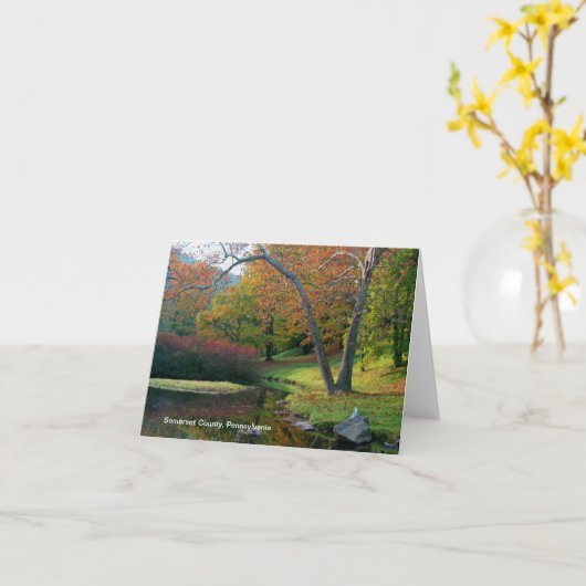 Carte de note de la Pennsylvanie (Fleur jaune)