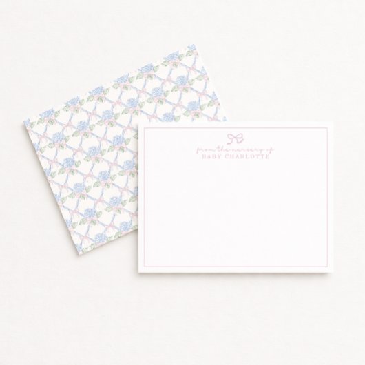 Carte de note de la pouponnière arc-en-ciel Hydran