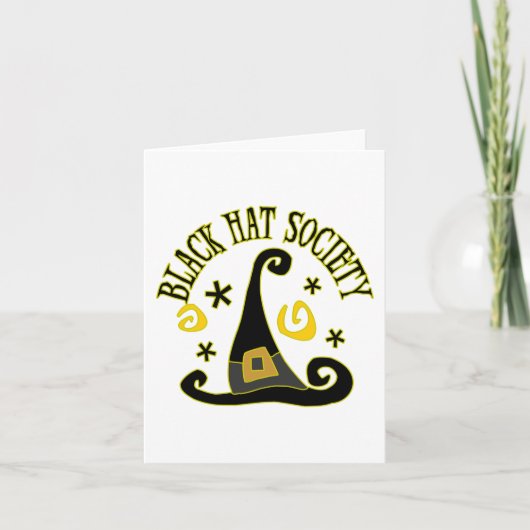 Carte de note de la société Casquette noire (Devant)