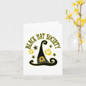 Carte de note de la société Casquette noire (Fleur jaune)