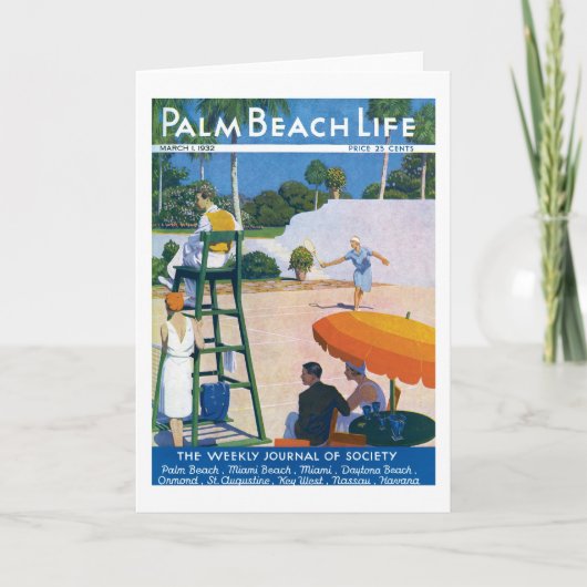 Carte de note de la vie #14 de Palm Beach (Devant)