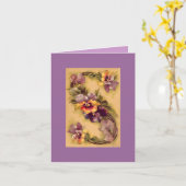 CARTE de NOTE de l'alphabet S. de Catherine Klein (Fleur jaune)