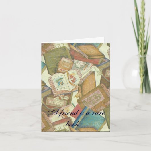 Carte de note de l'Amitié des livres rares (Devant)