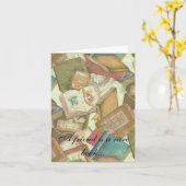 Carte de note de l'Amitié des livres rares (Fleur jaune)