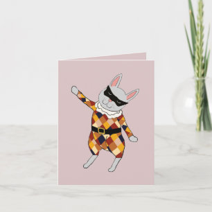 Carte de note de lapny Harlequin