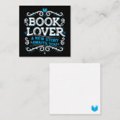 Carte de note de l'auteur du livre (Devant / Derrière)