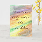 Carte de note de l'enseignant (Fleur jaune)