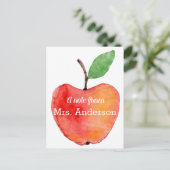 Carte de note de l'enseignant, Apple Stationnaire, (Debout devant)