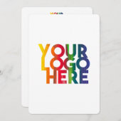 Carte de note de l'entreprise White Simple Busines (Devant / Derrière)