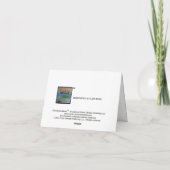 Carte de note de l'étang 1897 de nénuphar de MONET (Dos)