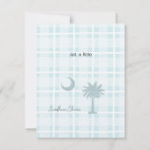 Carte de note de l'état de la Caroline du Sud (Devant)