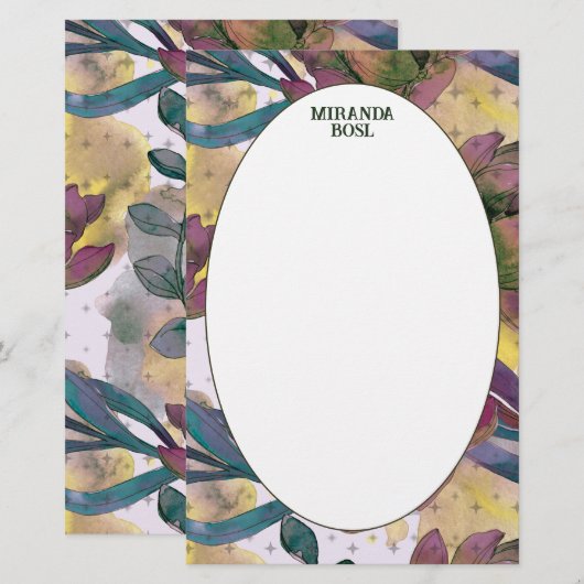 Carte de note de l'heure d'or (Devant / Derrière)