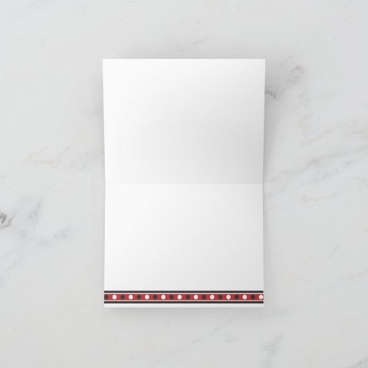 Carte de note de Lilly - rouge et noir (Intérieur)