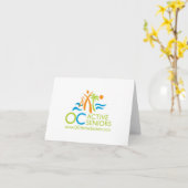 Carte de note de logo OCAtiveSeniors (Fleur jaune)