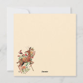 Carte de note de l'ours de chute mignonne (Dos)