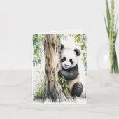 Carte de note de l'ours Panda (Devant)