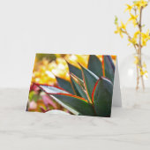 Carte de note "de lueur bleue" d'agave par Debra (Fleur jaune)