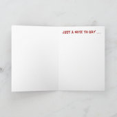 Carte de note de Lura pour singe de choq (Intérieur)