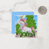 Carte de note de magie de licorne (Devant/Arrière en situation)