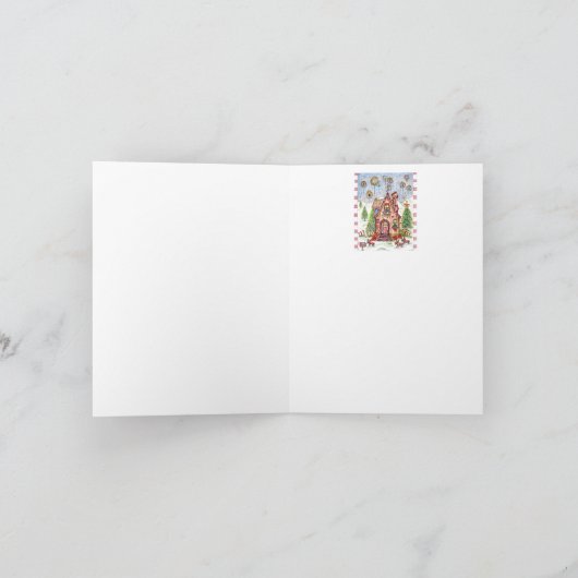 Carte de note de maison de Noël (Intérieur)