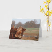 Carte de note de maman Red -- Vous manquer (Fleur jaune)