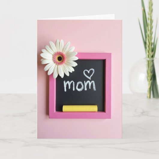 Carte de note de maman sur tableau noir (Devant)