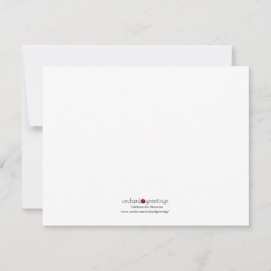 Carte de note de marguerite (Dos)