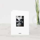 Carte de note de mariage de photo de Merci (Dos)