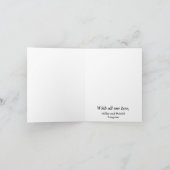 Carte de note de mariage de photo de Merci (Intérieur)