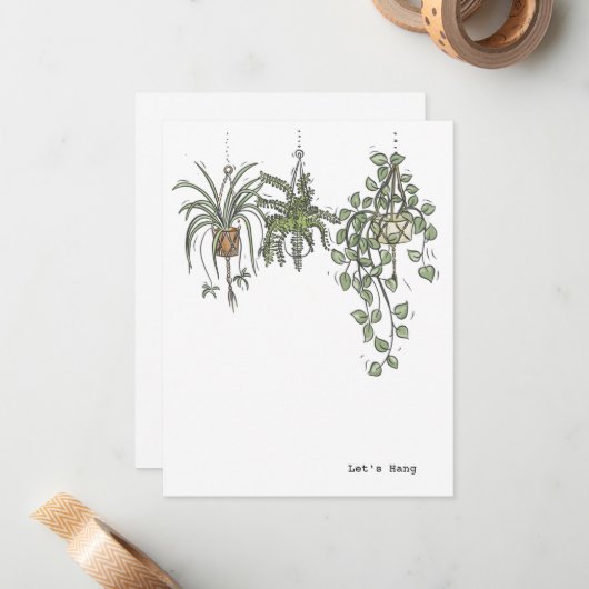 Carte de note de ménage (Devant/Arrière en situation)