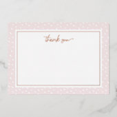 Carte de note de Merci de  de points Abstraits (Recto)