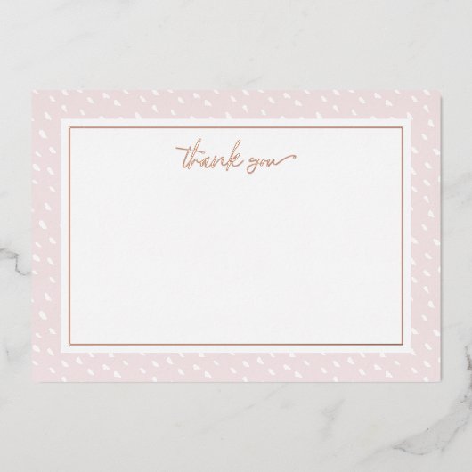 Carte de note de Merci de  de points Abstraits (Recto)