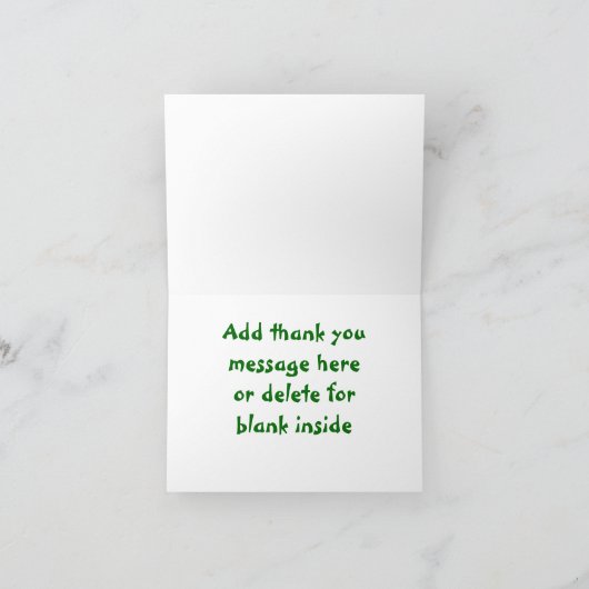 Carte de note de Merci de dinosaures (Intérieur)