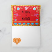 Carte de note de Merci de Gracias Papel Picado (Intérieur)