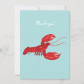 Carte de note de Merci de homard (Devant)