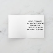 Carte de note de Merci de karaté (Intérieur)