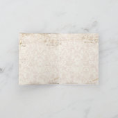 Carte de note de Merci de mariage - cru rose de (Intérieur)