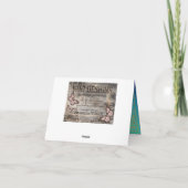 Carte de note de Merci de mille et une nuits de (Dos)