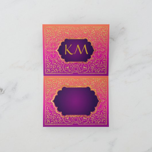 Carte de note de Merci de mille et une nuits de (Intérieur)