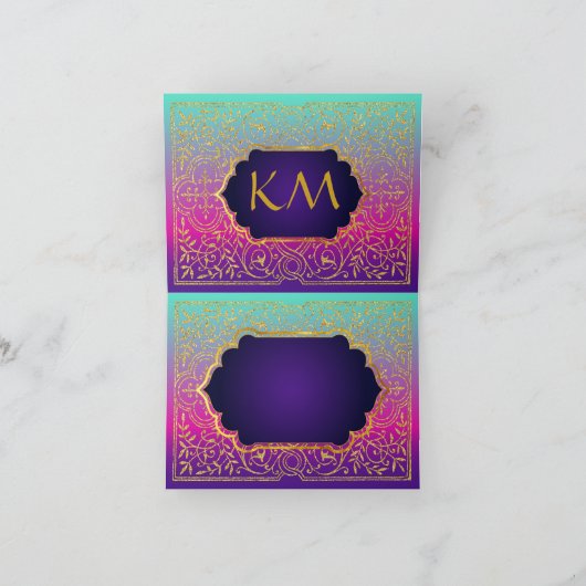 Carte de note de Merci de mille et une nuits de (Intérieur)