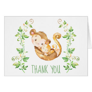 Carte de note de Merci de partie de baby shower de
