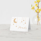 Carte de note de Merci de scintillement de (Fleur jaune)