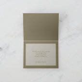 Carte de note de Merci de sympathie (Intérieur)