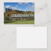 Carte de note de métro d'automne (Devant / Derrière)